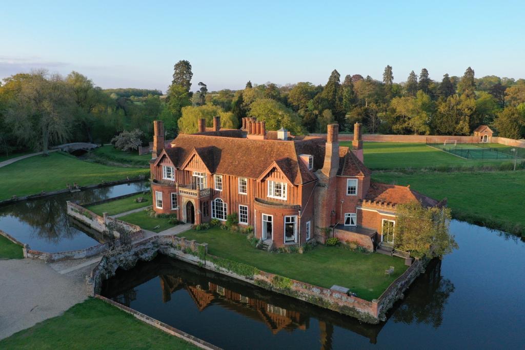 A stunning moated manor house